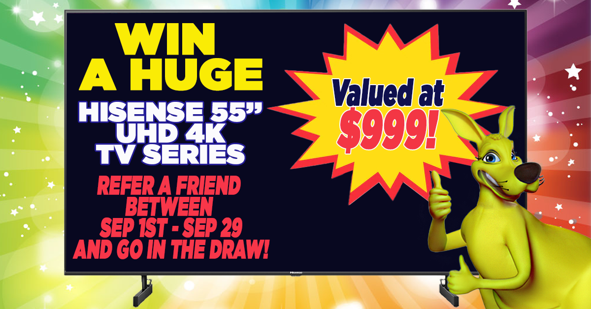 National Win a TV Refer a friend